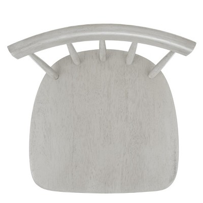 Gray Wood Swivel Windsor Counter Stool