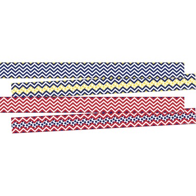 2pk Chevron Nautical Double-sided Classroom Borders - Barker Creek : Target