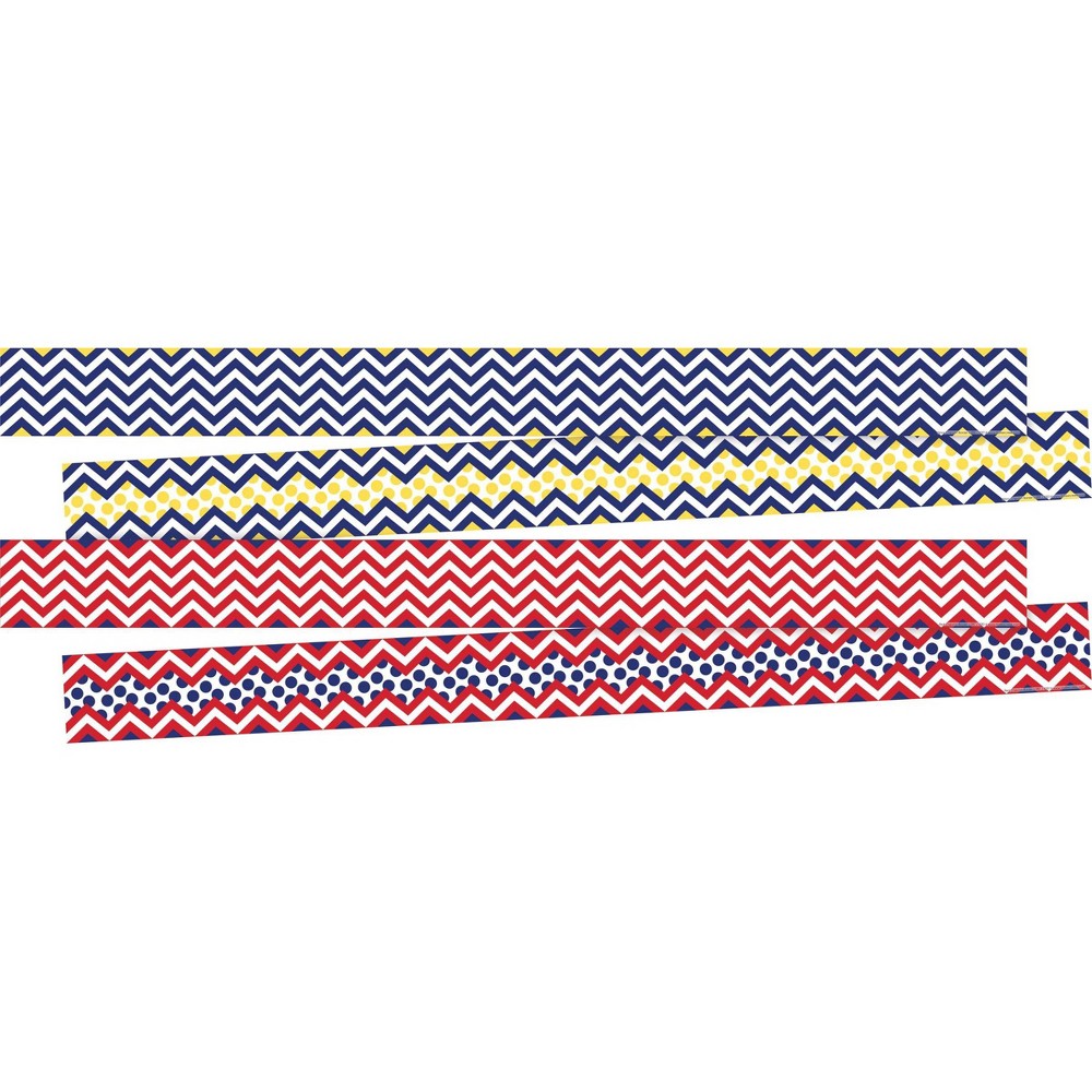 Photos - Creativity Set / Science Kit 2pk Chevron Nautical Double-Sided Classroom Borders - Barker Creek