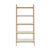 Vynxaria Mid-Century 5-Tier Utility Storage Shelves, 31" x 16" x 73" Bookcase Display Unit - 4 of 4
