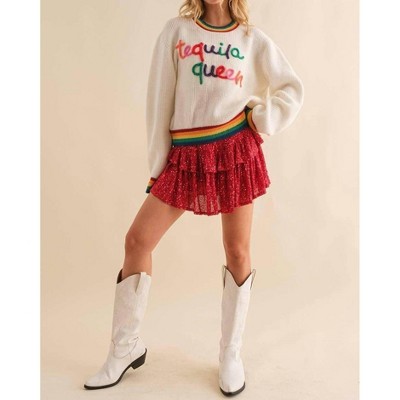 Women's Tequila Queen Sweater - Main Strip