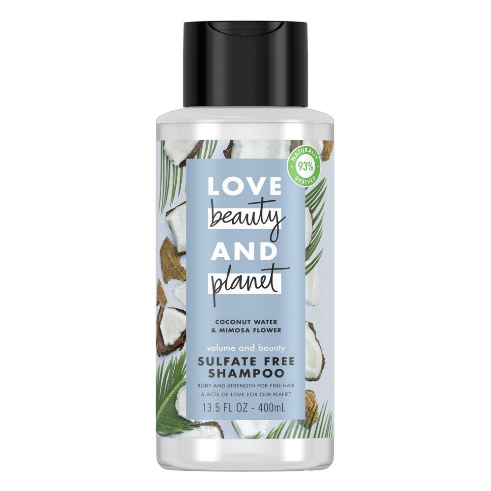 Love Beauty And Planet Shampoo Thickening Coconut Water & Mimosa Flower Sulfate Free 13.5 oz 1