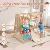 BABYYER Jungle Gym & Playground Set, Wood Climbing Toy with Slide, Swing, Monkey Bars, Climbing Net, Rock Wall, Ladder & Gymnastic Rings for Ages 3-8 - 2 of 4