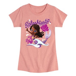 Girls' - Santiago of the Seas - Splashtastic Mermaid Fitted Short Sleeve Graphic T-Shirt - 1 of 4