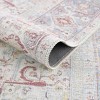 Hauteloom Cream Rust Leeston Vintage Washable Area Rug - 3 of 4