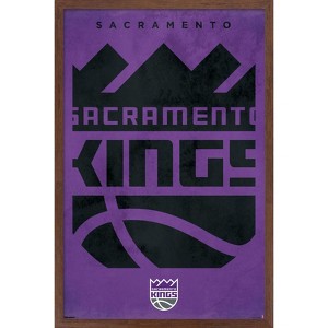 Trends International NBA Sacramento Kings - Logo 25 Framed Wall Poster Prints - 1 of 4