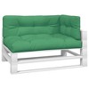 vidaXL Chair Cushion 3 Pcs Water Repellent Outdoor Cushion Sofa Pad Fabric - Green - 3 of 4