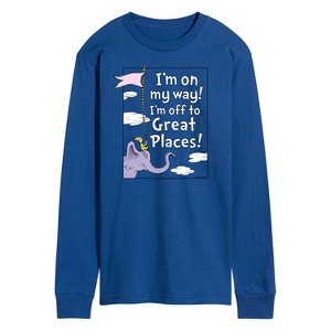 Men's - Dr. Seuss - I'm On My Way Long Sleeve Graphic T-Shirt - 1 of 4