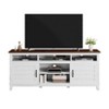 70.9" TV Stand Mid-Century Modern TV Stand with Adjustable Shelves, Wood Entertainment Center Media Console or Living Room - 3 of 3