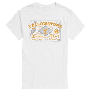 Men's - Yellowstone - Dutton Ranch Badge Short Sleeve Graphic T-Shirt - 1 of 4