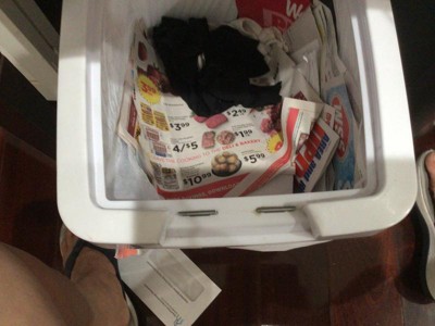 Sterilite Touch-Top Waste Basket - Black - Shop Trash Cans at H-E-B