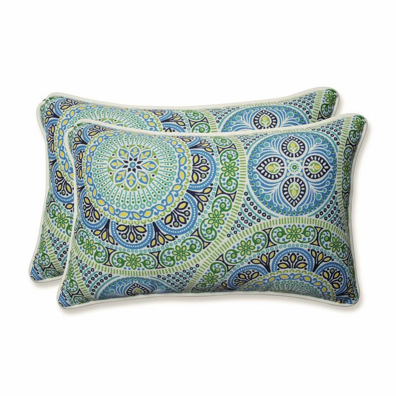 Outdoor/Indoor Delancey Throw Pillow Set of 2 - Pillow Perfect&#174;, 1 of 7