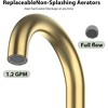 Whizmax Bathroom Faucet, Bathroom Sink Faucet, 8 Inch Bathroom Faucet for Sink 3 Hole with Stainless Steel Pop-up Drain for Your Bathroom - 3 of 4