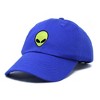 Dalix Alien Embroidered UFO Dad Hat Cotton Baseball Cap Adjustable Mens - 4 of 4
