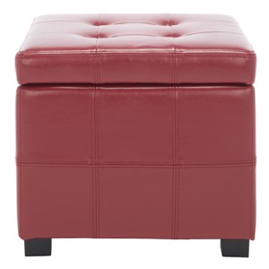 Maiden Square Tufted Storage Ottoman - HUD8231 - Safavieh Couture - 1 of 4
