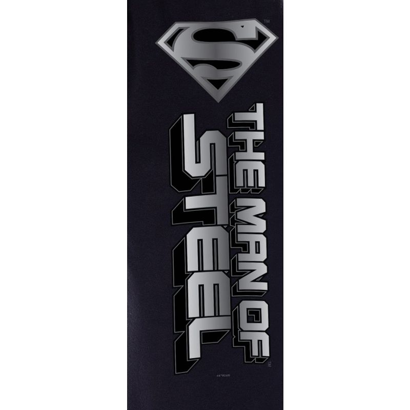 DC Comics Mens' Superman The Man Of Steel Sleep Jogger Pajama Pants Black, 3 of 4