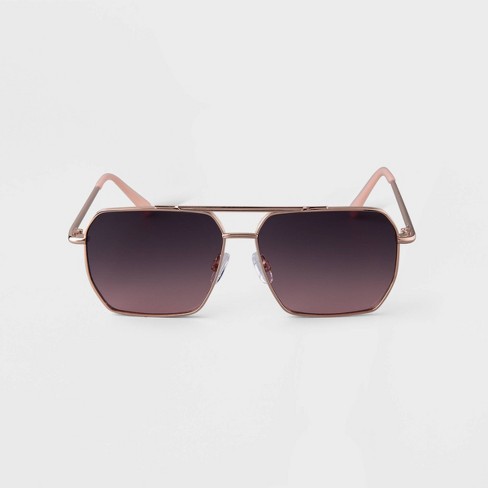 Rose gold metal sunglasses online