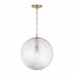 Capital Lighting Dolan 1 - Light Pendant in  Matte Brass - 1 of 4