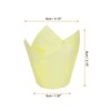 Unique Bargains Greaseproof Paper Desserts Muffins Wrappers Tulip Baking Cups 50 Pcs - 2 of 4