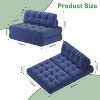 Corduroy Sofa Bed with Lumbar Pillow - Single Size Foldable Sleeper Chair for Small Spaces, Space Saving Convertible Futon & Guest Bed - 2 of 4