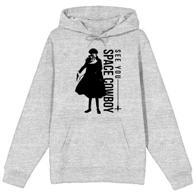 Cowboy Bebop Space Cowboy Men's Heather Gray Graphic Hoodie