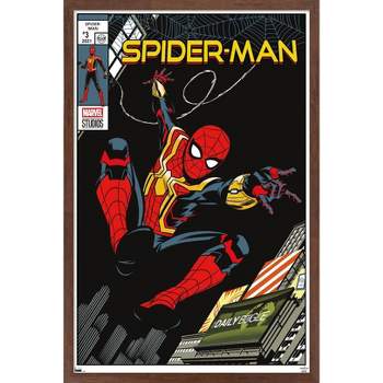 Trends International Marvel Spider-Man: No Way Home - Swinging Comic Framed Wall Poster Prints