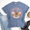 Simply Sage Market Women's Football Season Pink Helmet Short Sleeve Garment Dyed Tee - 3 of 4