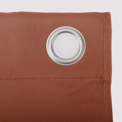 Terracotta Blackout Grommet Curtain Panel, 40" x 84" Polyester