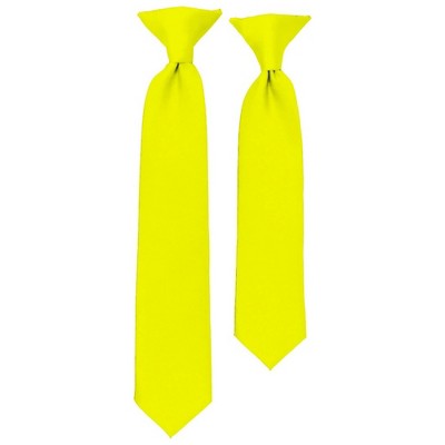 Solid Color Pre-tied Clip On Necktie For Boy