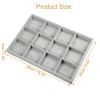 Unique Bargains 12 Grid Jewelry Tray Stackable Tray Showcase for Rings Earrings Necklace Bracelet Pendants 1 Pc - 4 of 4