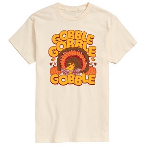 Men's - Peanuts - Thanksgiving Gobble Woodstock Short Sleeve Graphic T-Shirt - 1 of 3