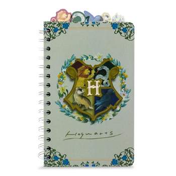 Silver Buffalo Harry Potter Hogwarts Houses 5-Tab Spiral Notebook With 75 Sheets | 5 x 8 Inches