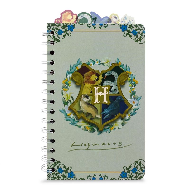 Silver Buffalo Harry Potter Hogwarts Houses 5-Tab Spiral Notebook With 75 Sheets | 5 x 8 Inches, 1 of 10