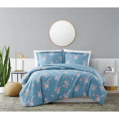 blue and white comforter target