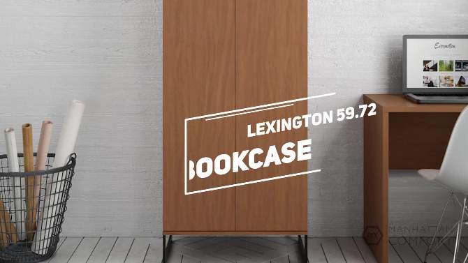 59.72" Lexington 4 Shelf Bookcase - Manhattan Comfort, 2 of 11, play video