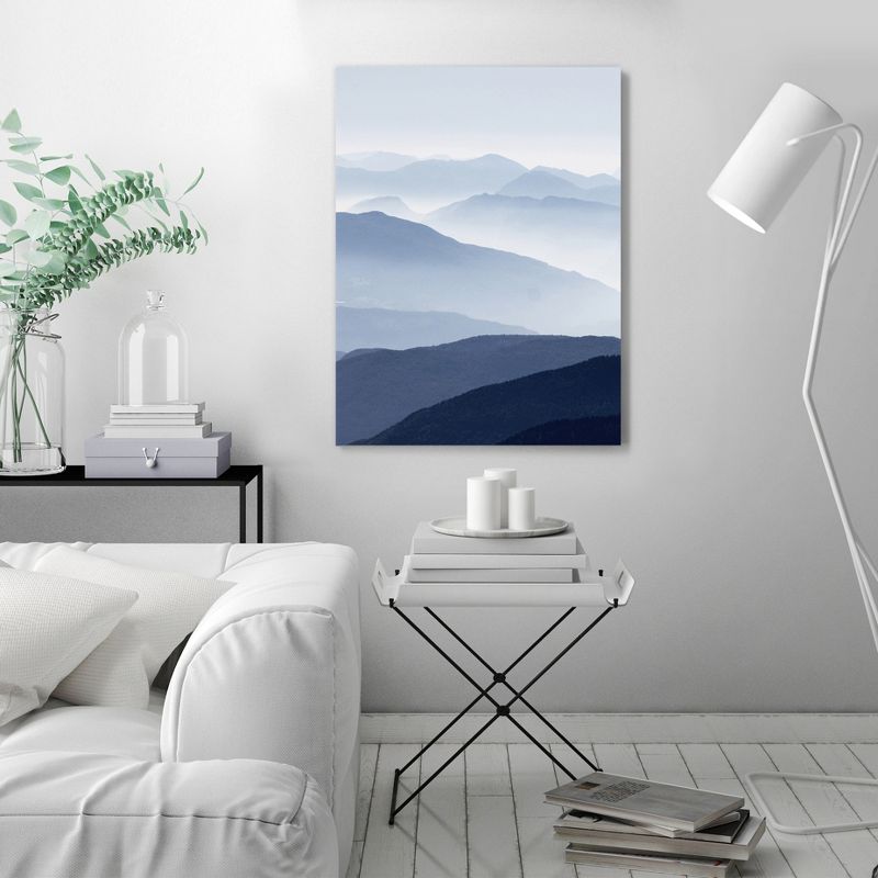 Americanflat Abstract Landscape Blue Mountain By Tanya Shumkina Wrapped Canvas, 3 of 10