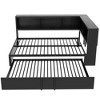 Whisen Metal Full Size Daybed with Trundle, Storage Cabinets and USB Ports - 4 of 4