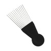 Unique Bargains Women's Metal Hair Pick Afro Comb Hairdressing Styling Tool 5.98"x2.60" Black 2Pcs - 4 of 4