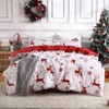 Coucheta Christmas Duvet Cover Set – Soft Microfiber Winter Holiday Bedding, Includes Comforter Cover + 2 Pillow Shams - 3 of 4