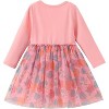 Disney Stitch Kids Girls Ruffle Long-Sleeve Tutu Dresses Mesh Dress - 2 of 4