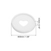 Unique Bargains Plastic DIY Notebook Planner Heart Book Binding Discs 22 Pcs - 2 of 4