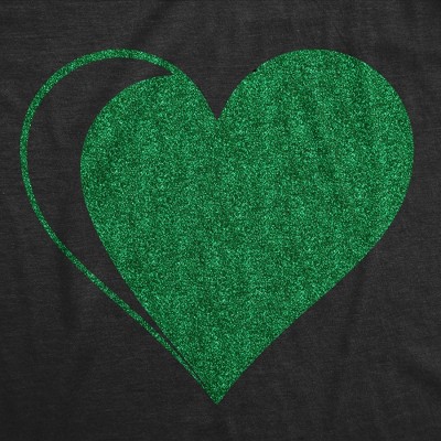 Мужские футболки Crazy Dog T-Shirts, Inc. Mens Green Glitter Heart Funny St Patricks Day T Shirt for Men - Crazy Dog Men's T Shirt for Saint Patrick's Day Black L — фото 2