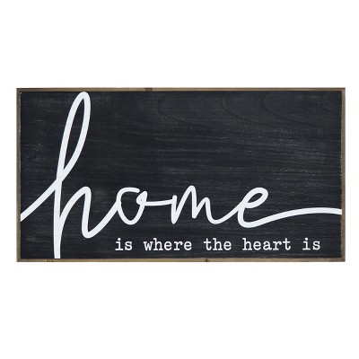 VIP Wood 31.5 in. Black Home Sign
