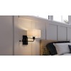 Urban Ambiance Luxury Transitional Wall Sconce 11.75''H x 10''W,  Midnight Black Finish,  Emerald Collection, UHP4132 - 3 of 4