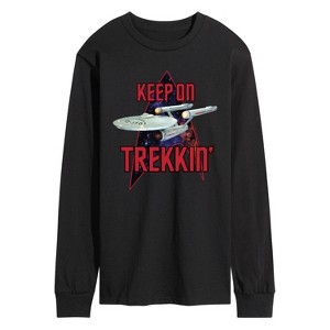 Men's - Star Trek - Keep On Trekkin Long Sleeve Graphic T-Shirt - 1 of 4