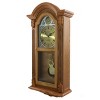 Bedford Clock Collection Honey Oak Chiming Pendulum Wall Clock - 4 of 4