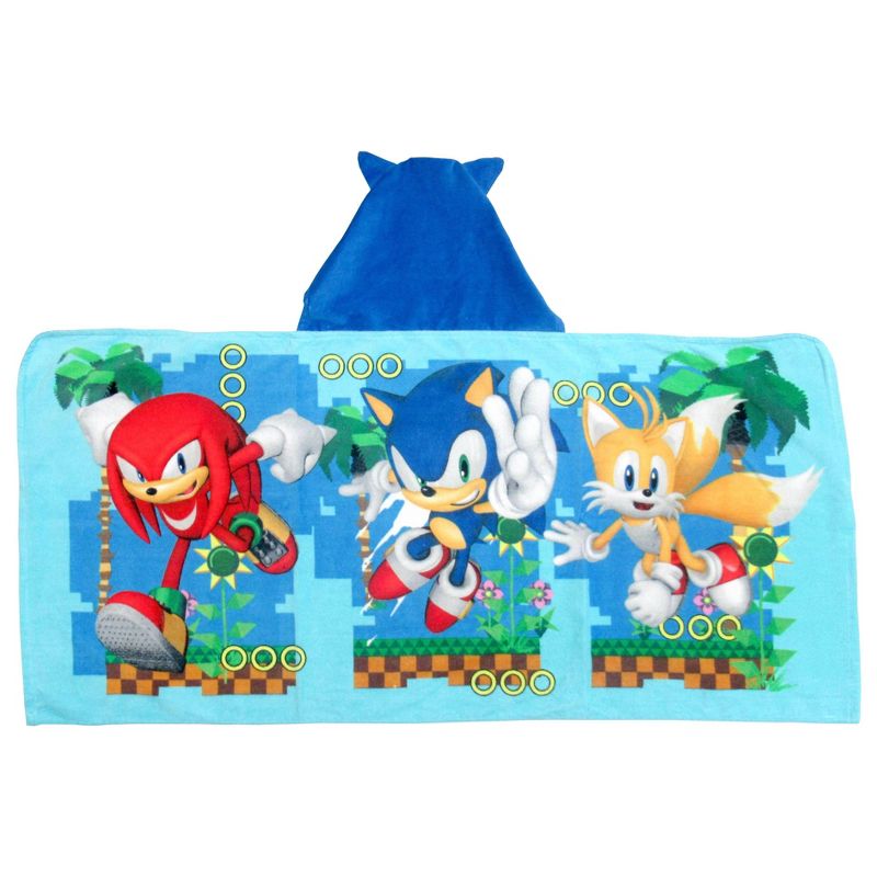 Sonic the Hedgehog Kids&#39; Hooded Bath Towel, 1 of 3