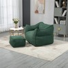 XINGHANZHENXUAN High Back Bean Bag Chair Lazy Sofa with Ottoman, Memory Foam Filled Lounger for Adults & Kids - 4 of 4