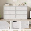 Dresser Chest of Drawers, Modern Double Dresser Organizer with Concave Handles, Wooden Chest of Drawers for Bedroom - 3 of 4
