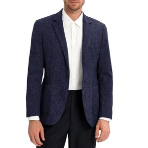 Coolmee Men's Casual Linen Blazer Jacket Lightweight Sport Coats One Button Suit Jackets - 1 of 4